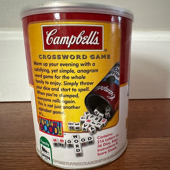 Campbell’s Crossword Alphabet Dice Game Brand New Educational Toy - Picture 4 of 5